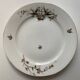 12 assiettes à dessert vintage porcelaine signé hache, julien & cie oiseaux
