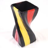 Vase céramique multicolore