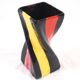 Multicolored ceramic vase