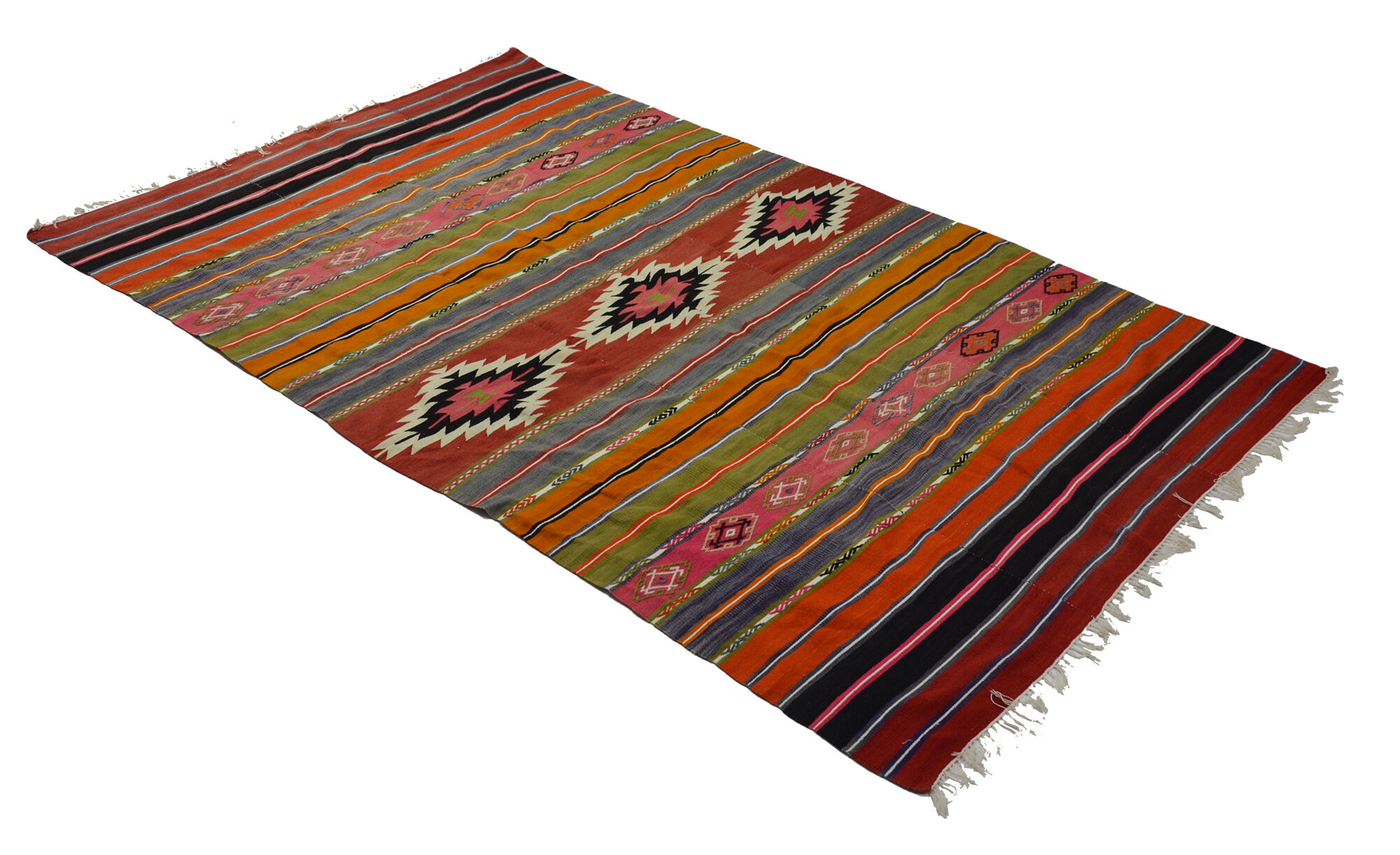 Anatolian handmade kilim rug 270 cm x 171 cm