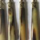 Golden vintage forks