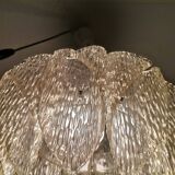 Transparent lucite acrylic hanging lamp by ME Marbach Leutchen Germany