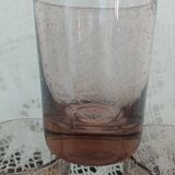 3 bubble glass water glasses