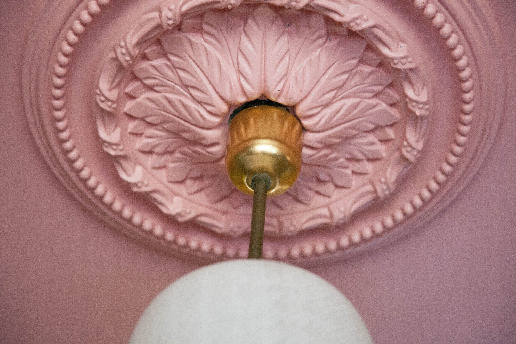 Vintage pendant lamp, opaline glass pendant lamp with patterns, vintage chandelier