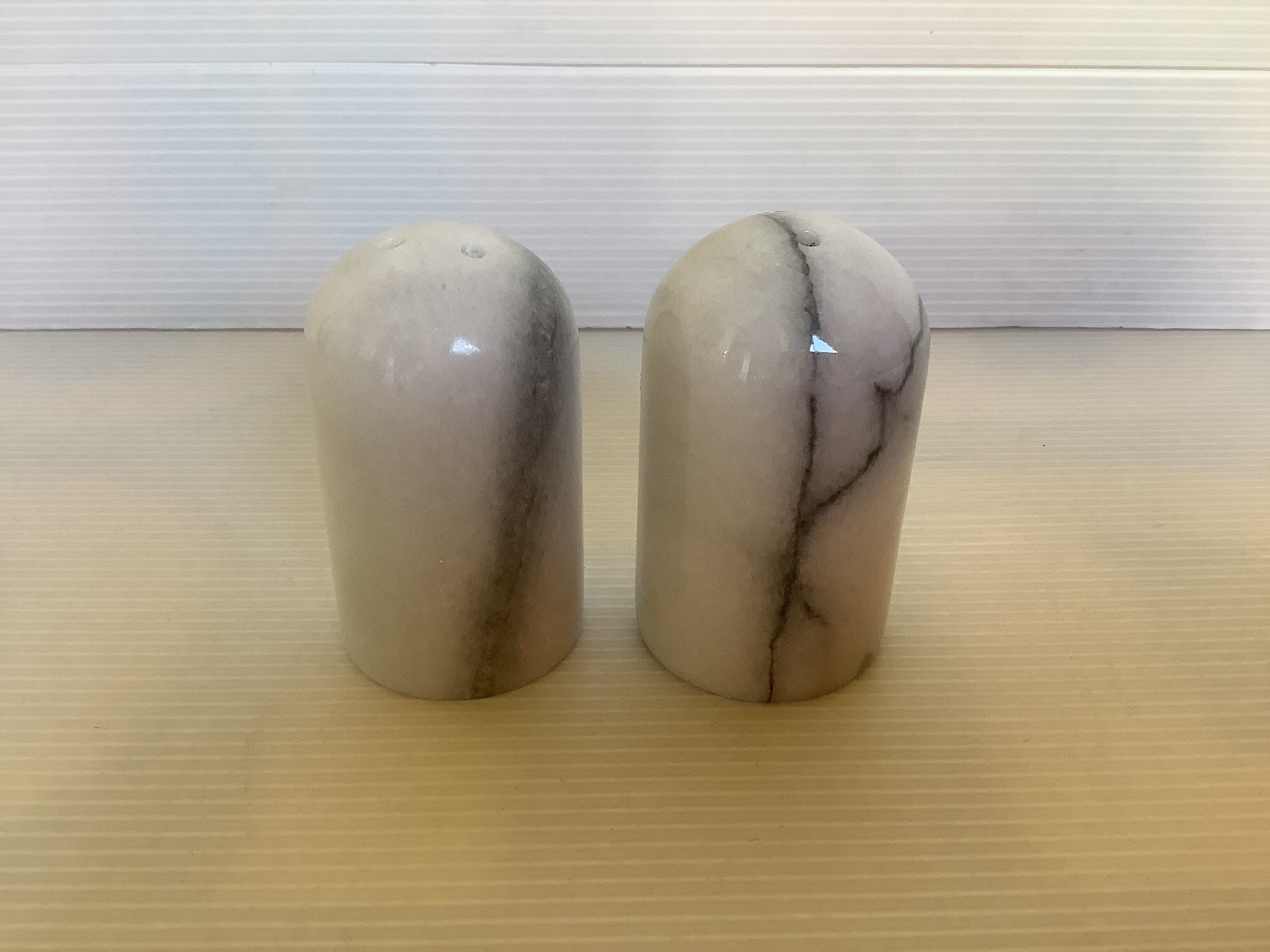 Salt and pepper shaker marble salt and pepper