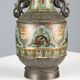 Antique cloisonné vase decorated in bronze, Japan, 19th century.