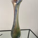 Tall vase, multicoloured handcrafted glass.