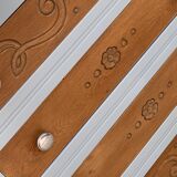 40's grey green art deco chest of drawers