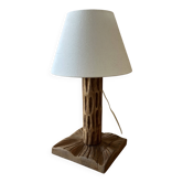 Vintage wooden table lamp