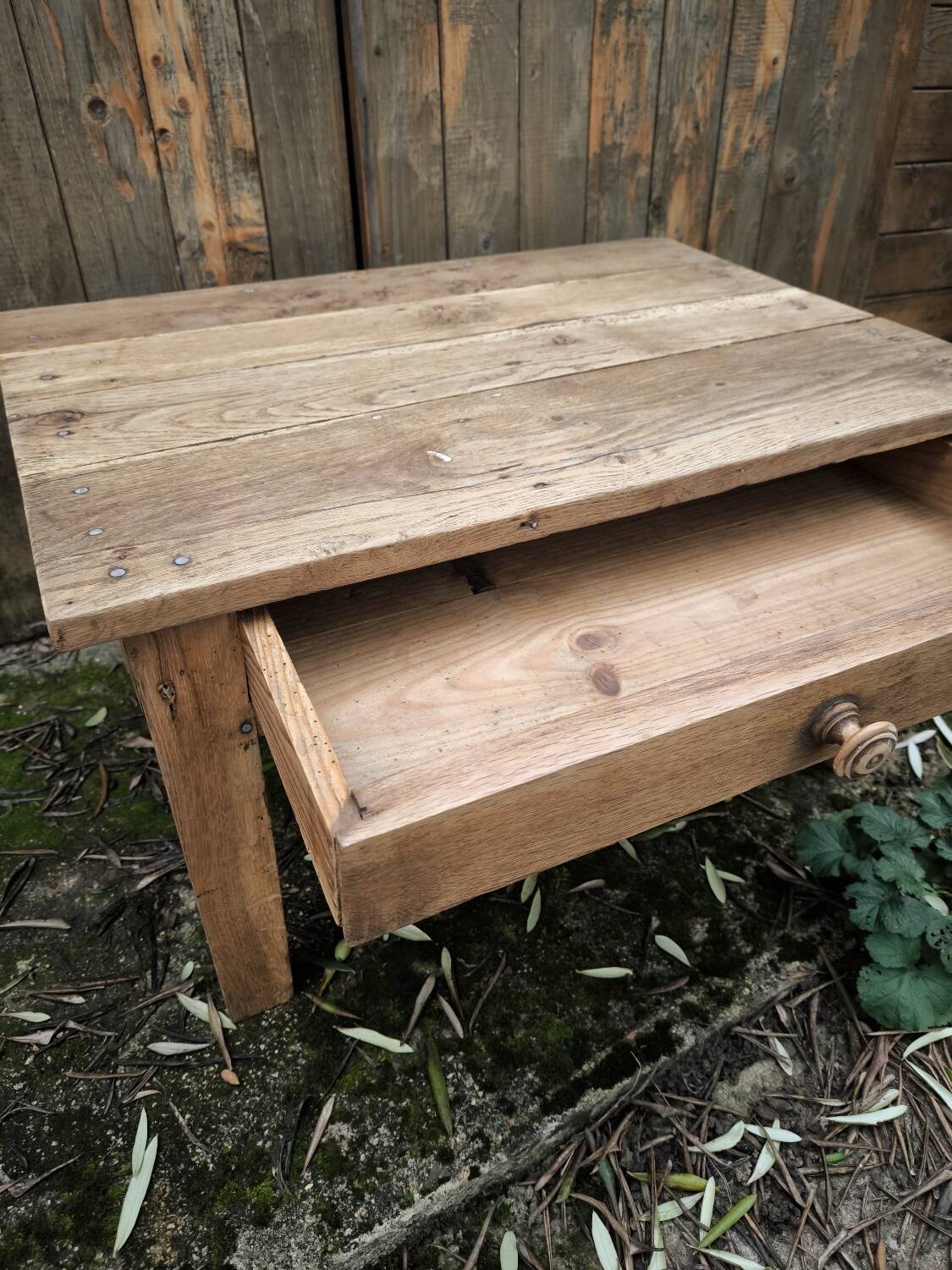 Wooden coffee table
