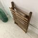 Folding wood stool