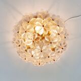 Mid-century floral ceiling light in Murano glass by Ernst Palme, Germany, 1970s