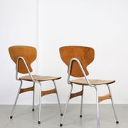 Mid-century plywood chairs by niko kralj, set of 2