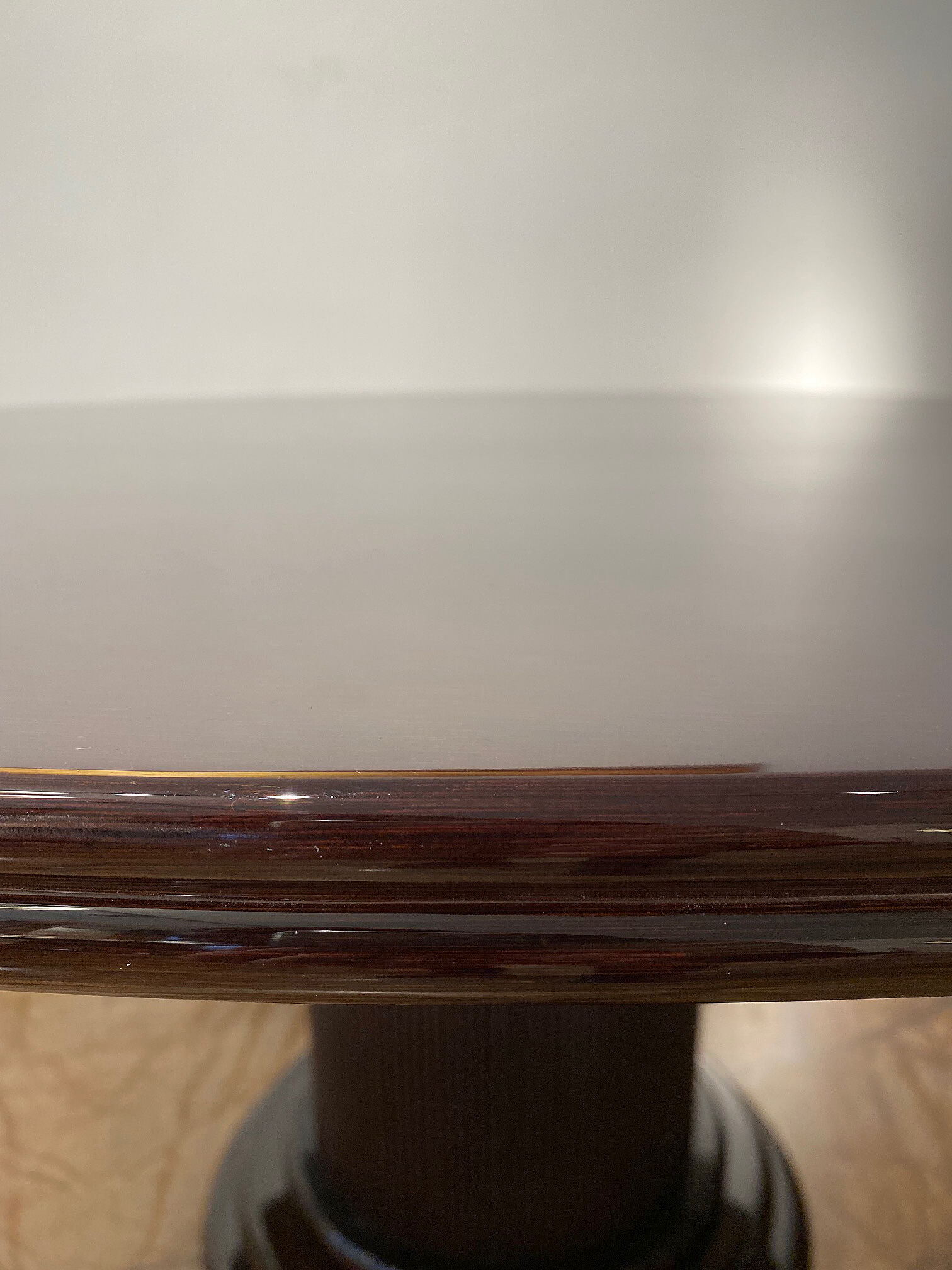 Art deco round dining table