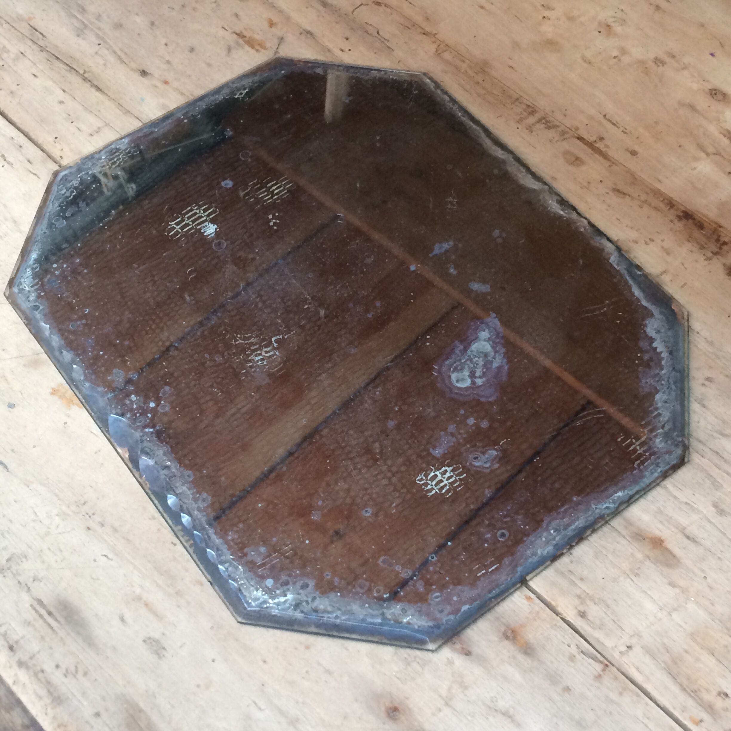 Miroir octogonal  biseauté