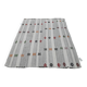 Vintage Turkish Kilim Rug 162x192 cm, Grey Stripes and Colorful Patterns
