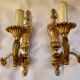 2 bronze wall lights