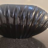 Black porcelain shell vase
