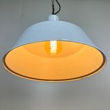 Industrial White Enamel Pendant Lamp from EMAX, 1960s