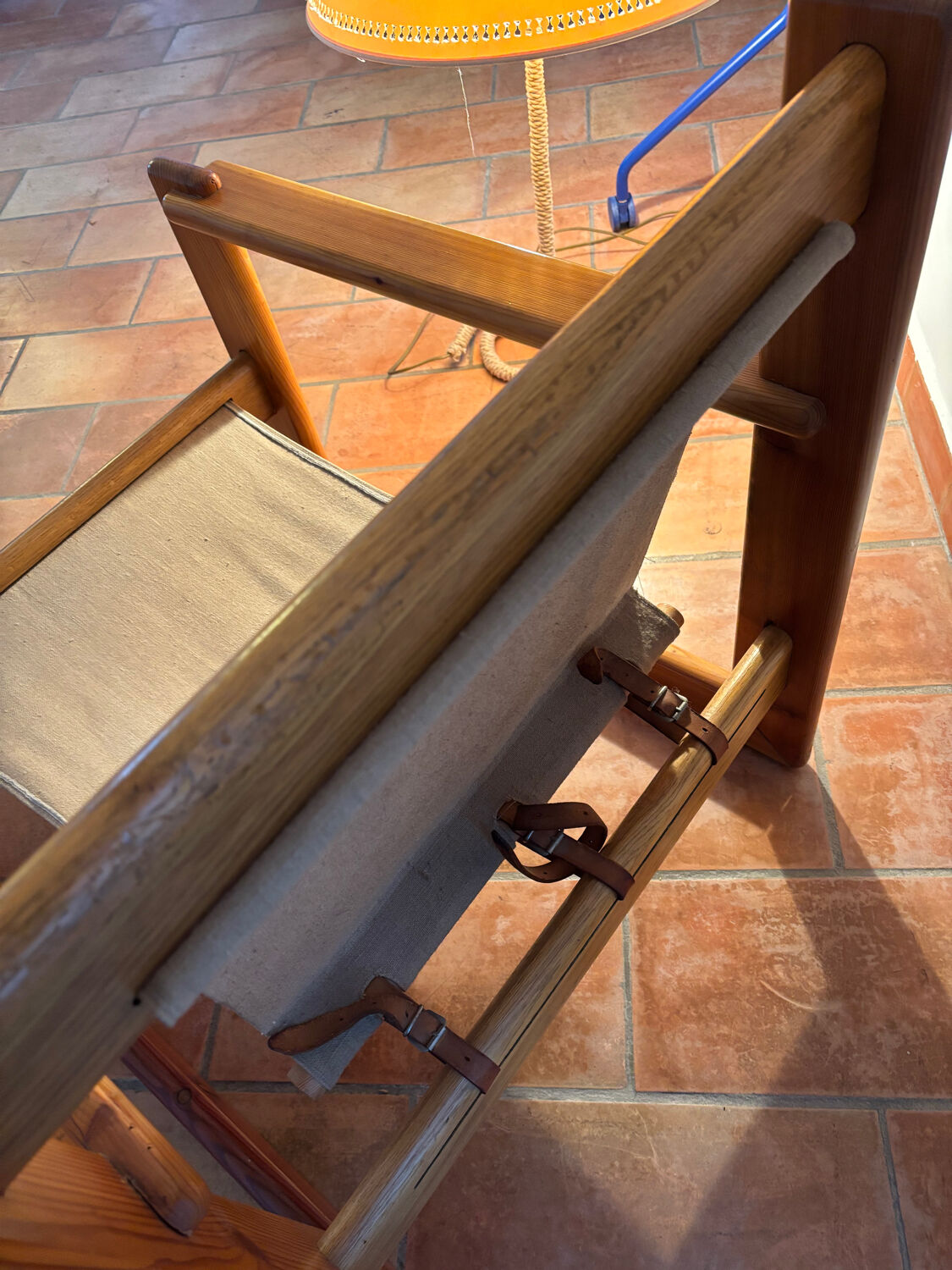 Fauteuil en Pin dans le goût d'Afra et Tobia Scarpa, 1970s