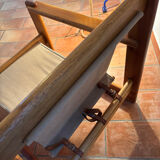 Fauteuil en Pin dans le goût d'Afra et Tobia Scarpa, 1970s