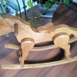 Wooden rocking horse