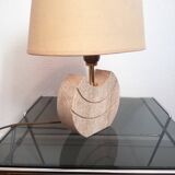 Small travertine lamp 1970