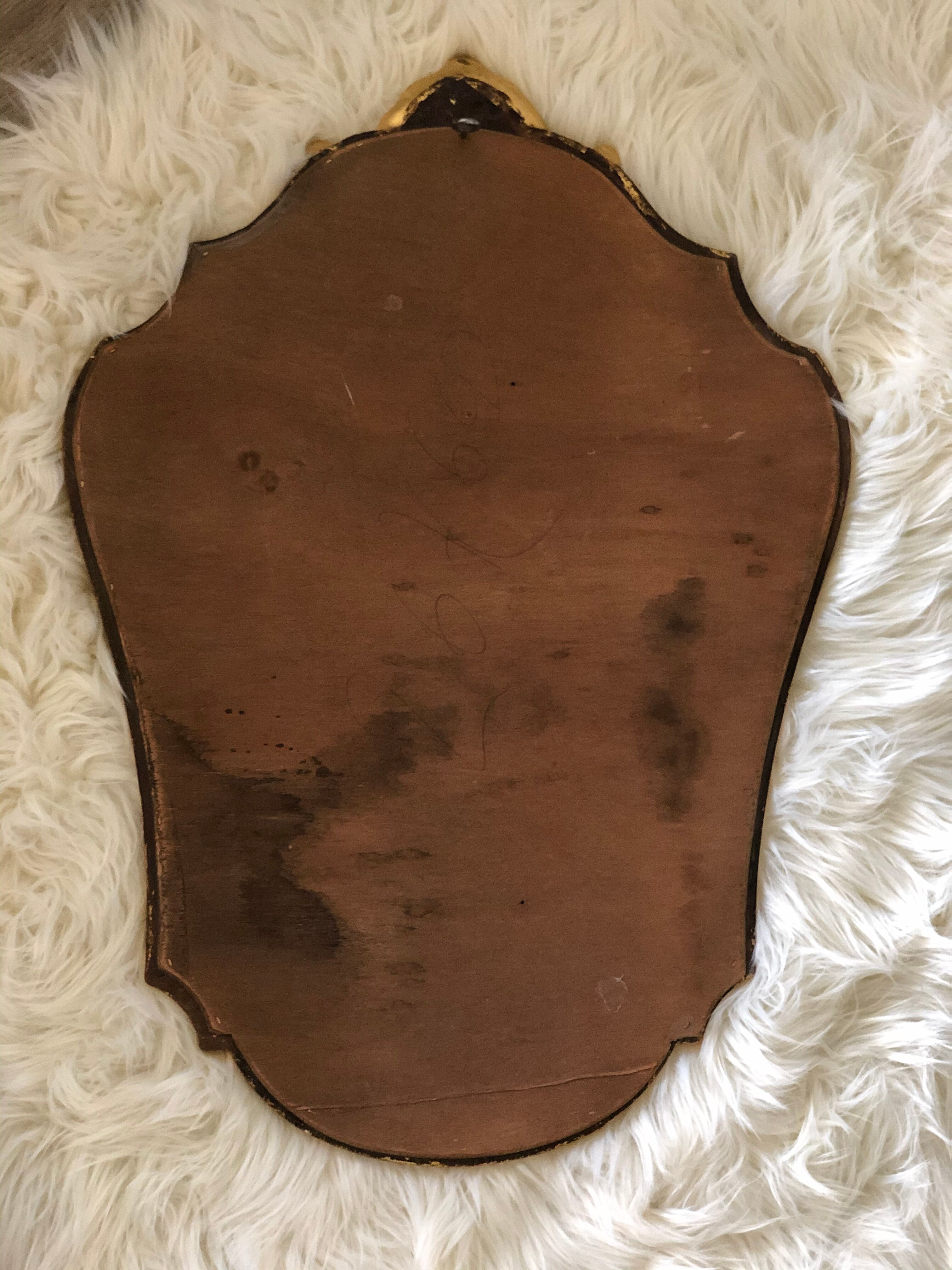 Old gilded mirror