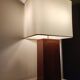 Large lamp 2 foot lights lacquered resin house style Le Dauphin