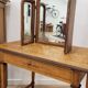 Antique triptych mirror
