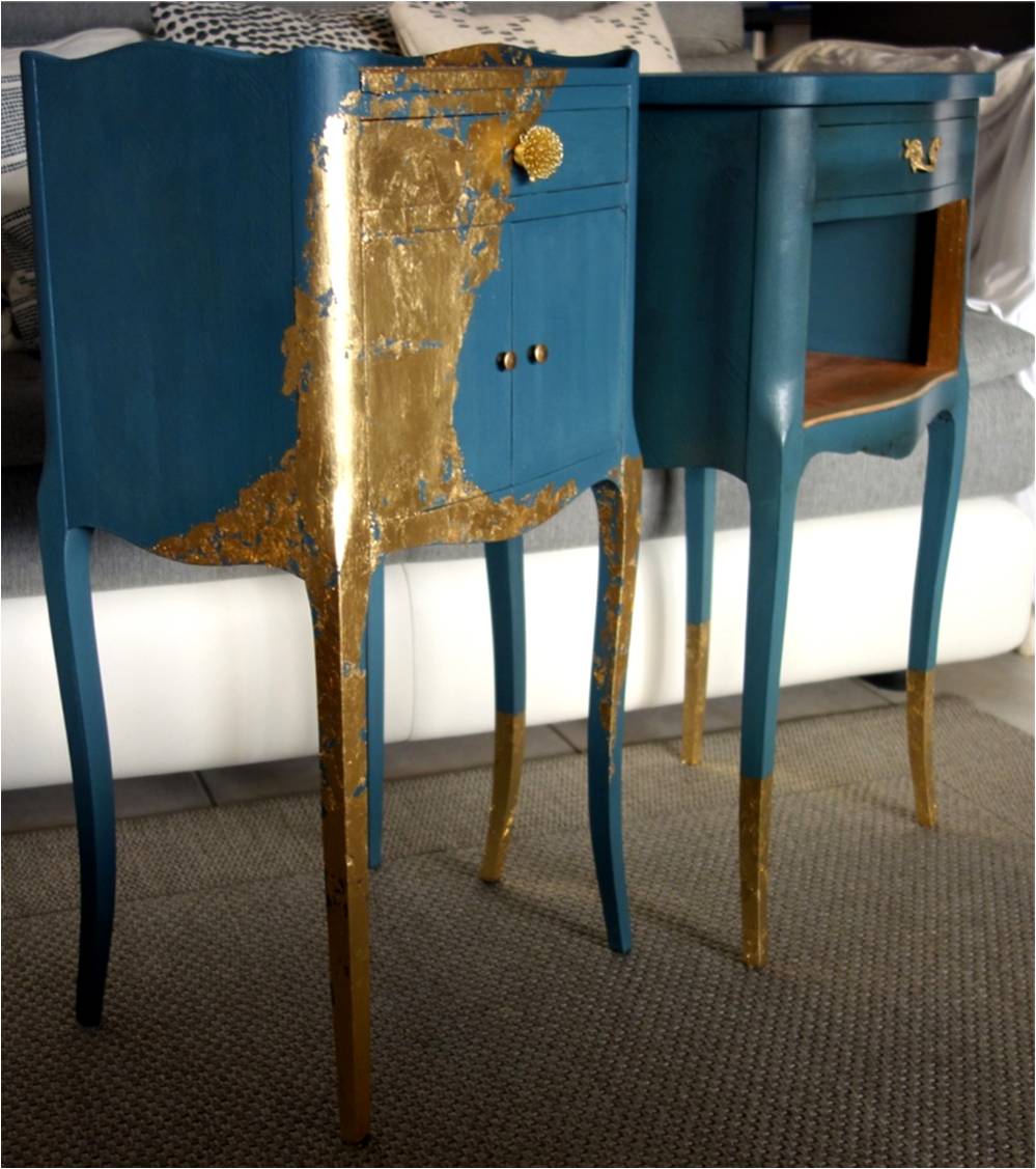bedside table, blue deep, however.