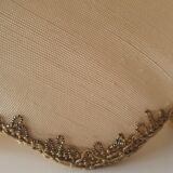 Set of 4 fabric lampshades with fringes