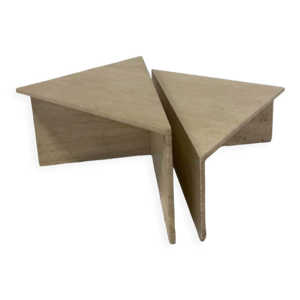table en travertin pour