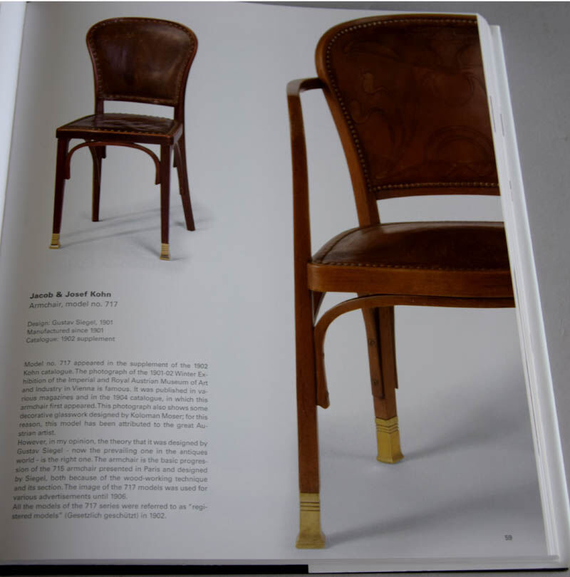 Antique sofa set Kohn No.717, design by Gustav Siegel