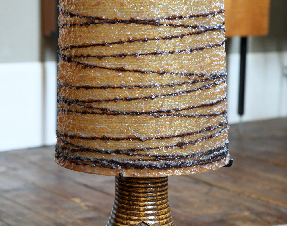 1960 Accolay ceramic and resin floor lamp