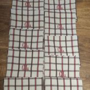 Ensemble de 12 serviettes de table vintage