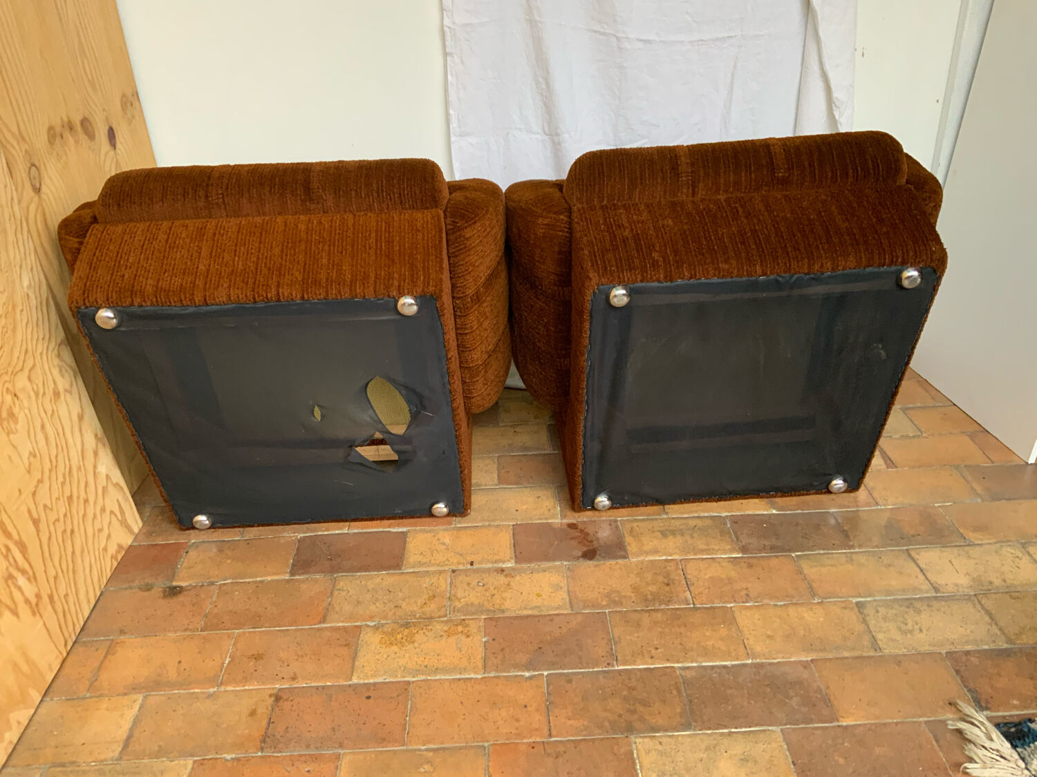 Paire de fauteuils 70s