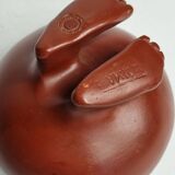 Empty pocket, Egyptian offering bowl "on feet" known as Nagada, 12 cm
