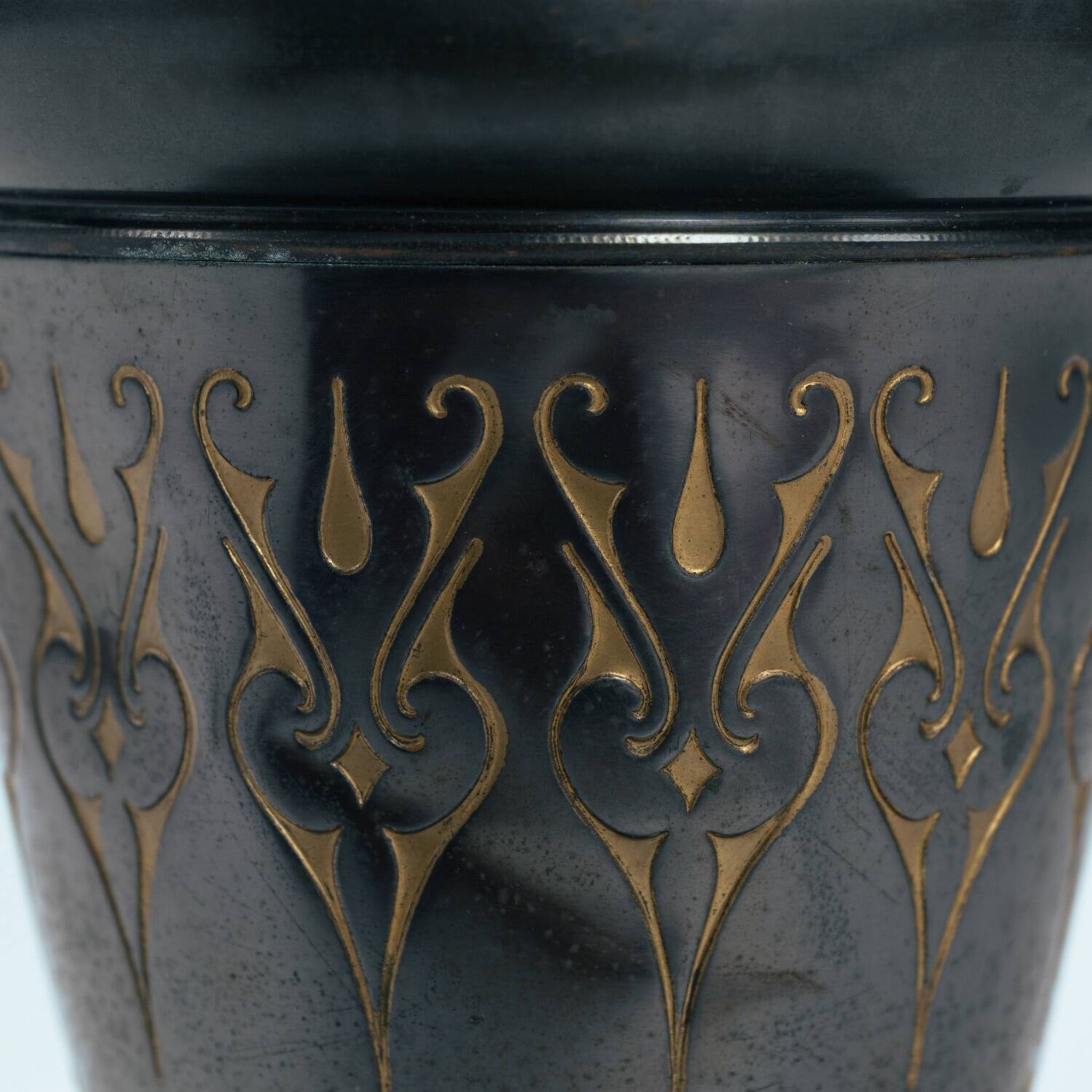 Dutch Art Nouveau occasional table with floral relief decor, 1920s