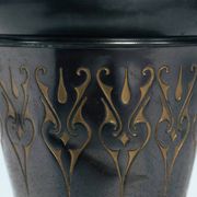 Dutch Art Nouveau occasional table with floral relief decor, 1920s