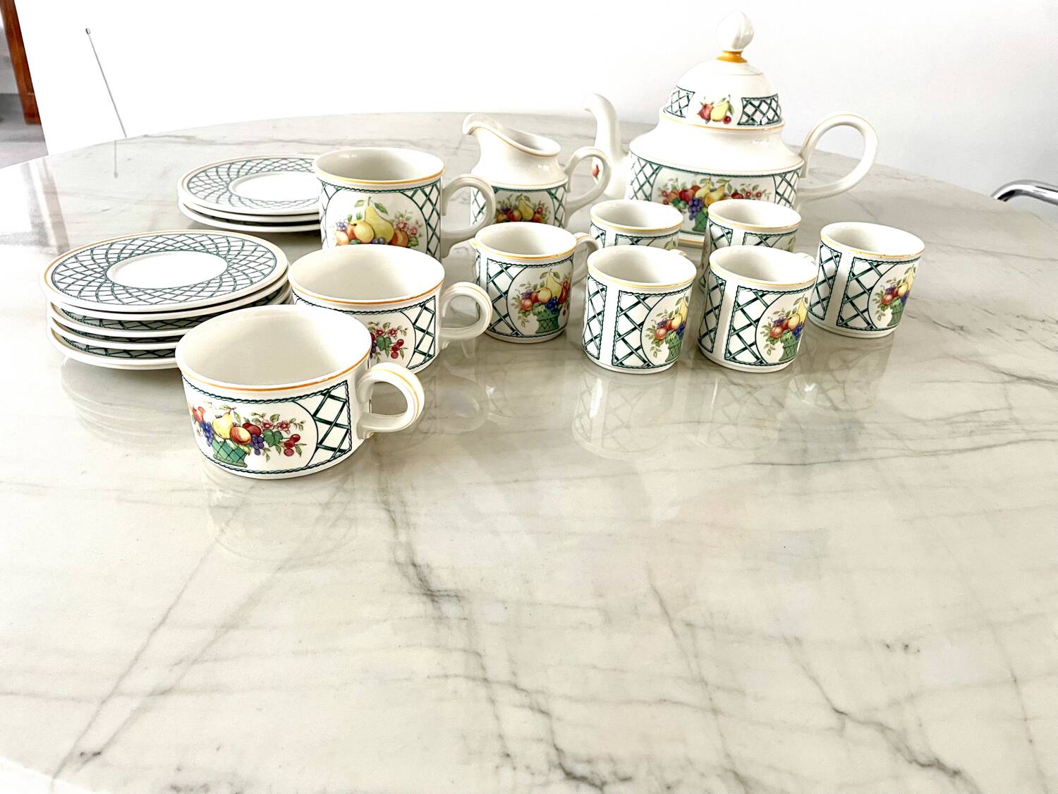 Villeroy Boch Basket Tea and Coffee Set 20 pieces