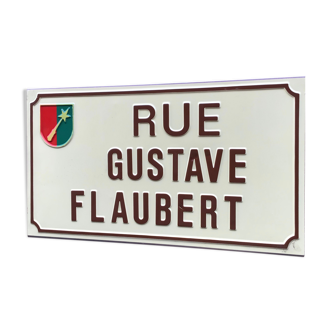 Plaque de rue vintage Alsace