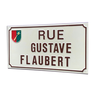 Vintage Alsace street plate