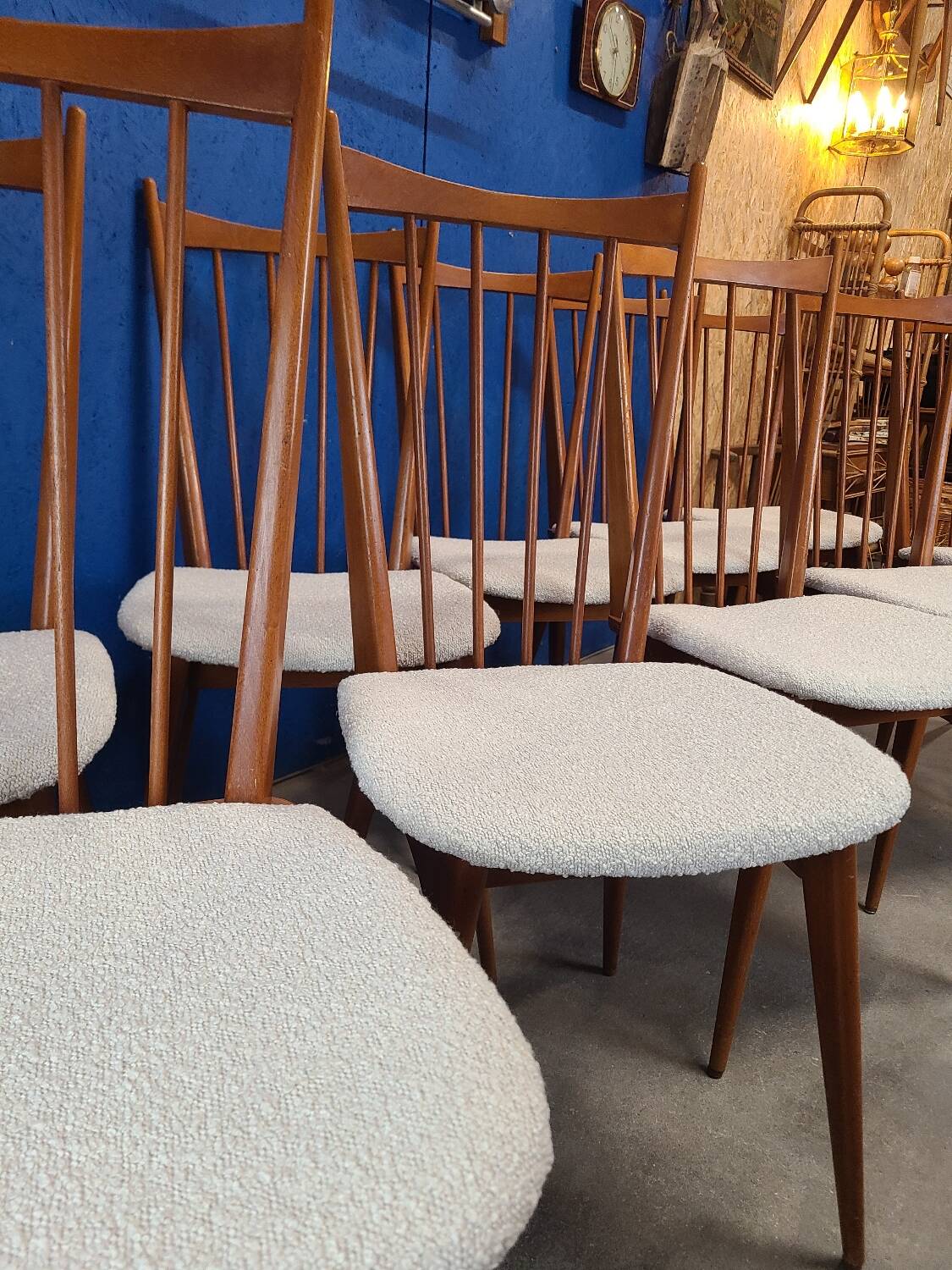 Chaises années 60 scandinave rénovées