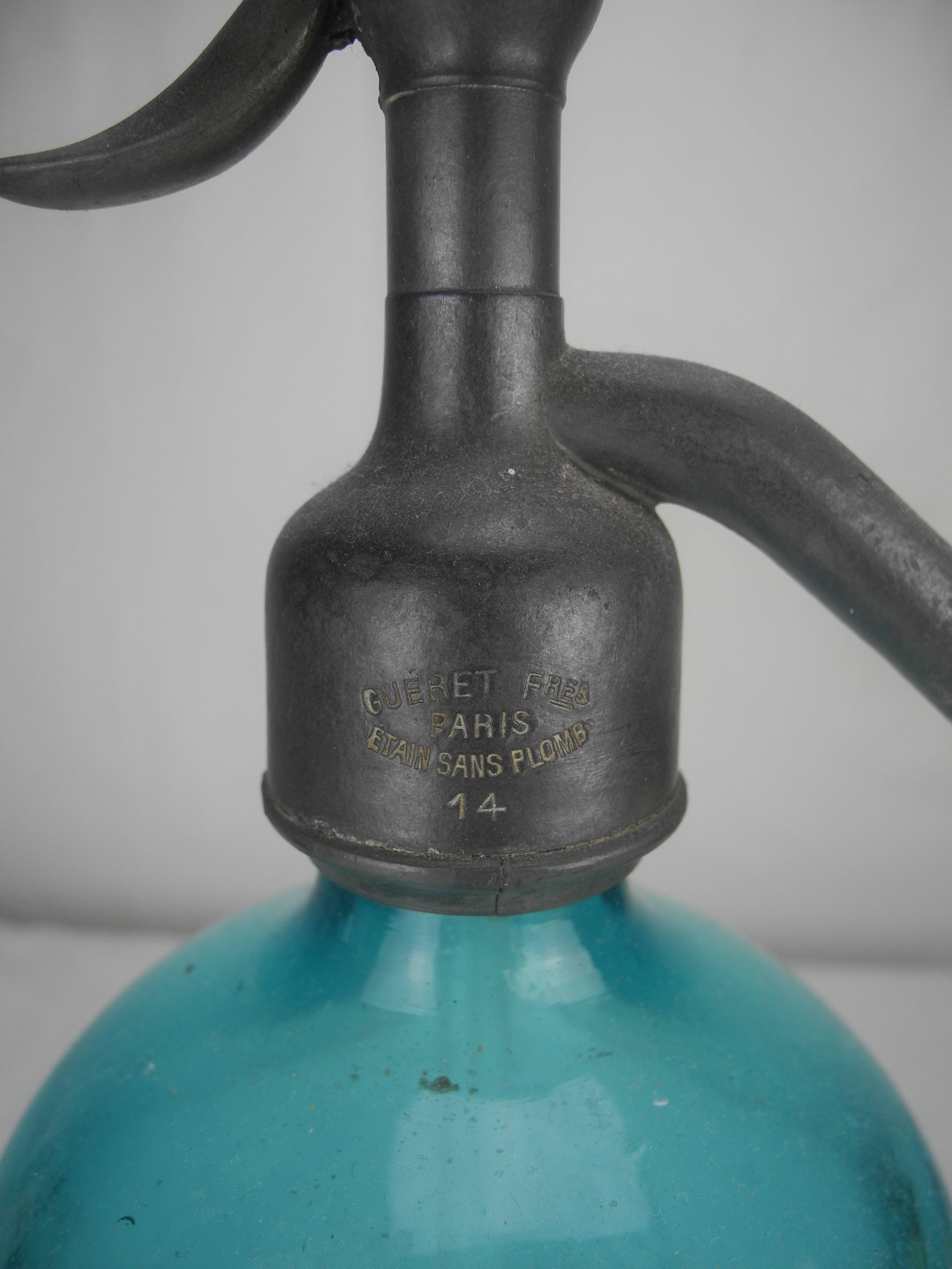 ancienne bouteille siphon eau seltz Drouhin antique french bottle