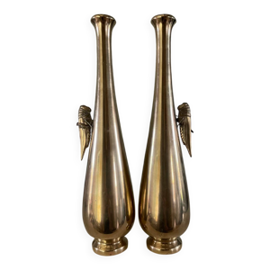 Paire de soliflores en - japon