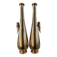 Pair of gilded bronze flower vases - Japan - 1900 Meiji era