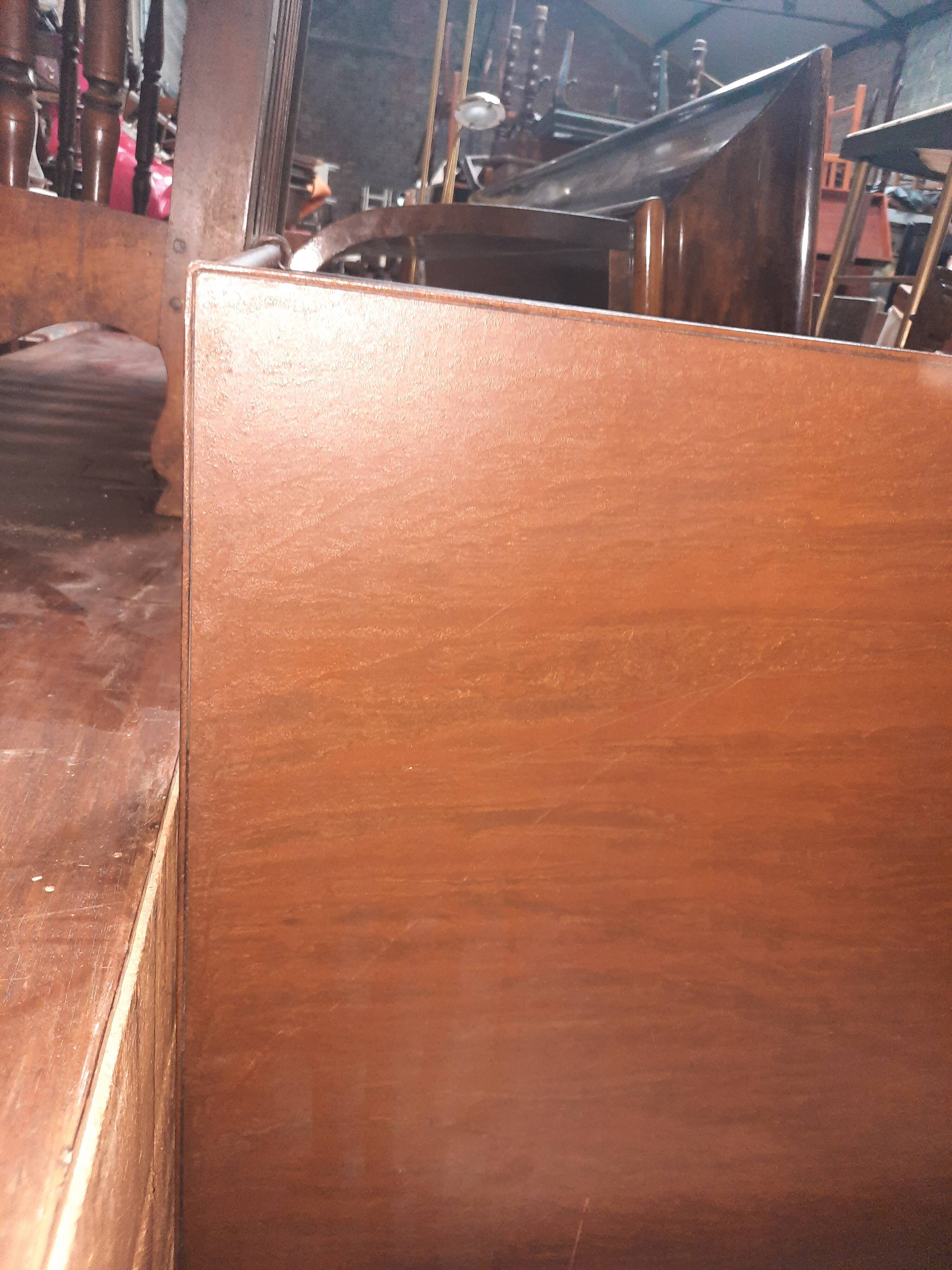 Large square coffee table with 2 metal tops