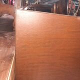 Large square coffee table with 2 metal tops