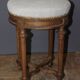 Tabouret de Style Louis XVI en Noyer vers 1900